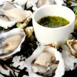 Приготовленное блюдо из устриц